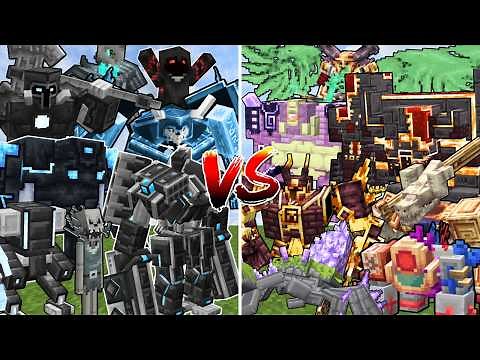 ALL EEEAB'S MOBS vs ALL L_ENDER'S CATACLYSM MOBS | Minecraft Mob Battle