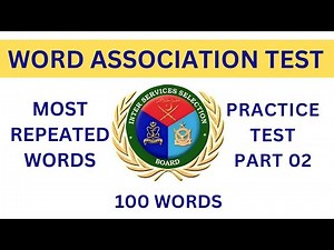 Ultimate Word Association Practice Test (WAT) For ISSB/SSB