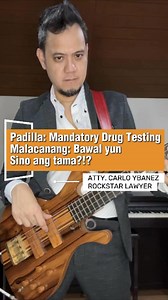 Sabi ni Robin Padilla, dapat mag mandatory drug test ang lahat ng government officials. Sabi ng Malacanang, bawal it. Sino ang tama sa kanila? #therockstarlawyer #legalknowledgesharing #fypage #HeyMoonshine #gatsby #lawyer | Atty Carlo Ybanez