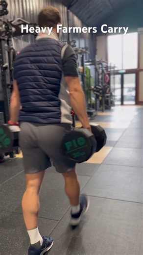 Heavy Farmer’s Carry (DB) #strengthfarm #farmerscarry #strength #grip #shorts