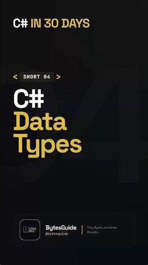 Data Types in C#