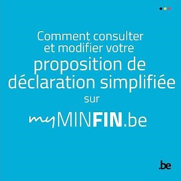 Consulter/modifier la proposition de déclaration simplifiée
