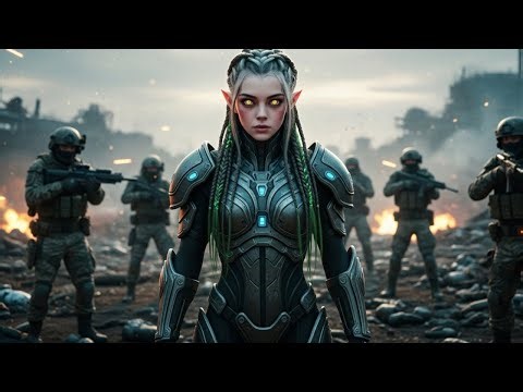 Alien Ex-Wife Landed on the Warfront in Battle Armor | The Guns Went Quiet