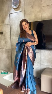 20K views · 170 reactions | Beautiful blue banarasi silk saree ft. @jiyakhuranaa ✨ Finest collection of sarees at affordable prices, perfect for every ocassion. ️ SKU: 3730S390 Follow @sudathi.official & tag #MySudathi to get featured  #MySudathi #Saree #trendingnow #silksarees #banarasisaree #sarees #influencer | Sudathi | Facebook