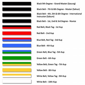 [Hot Item] Taekwondo Durable Colored Ranking Belts, Martial Arts Tkd Belt for Kids Adult