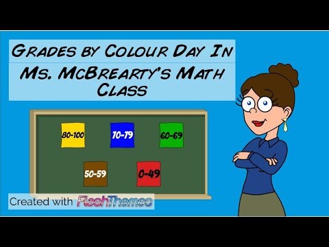 Grades By Colour Day In Ms. McBrearty's Math Class