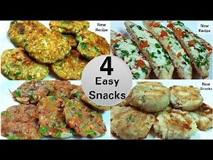 4 Easy&Tasty Snacks Recipe | Instant Snacks Recipe | 10 Minutes Snacks Recipe | Easy Snacks Recipe