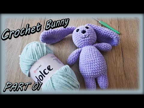 How to crochet | Step by Step: Crocheted Bunny (Part One)