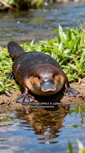 A Platypus Glows Under UV Light #platypus #animalfacts #wildlife