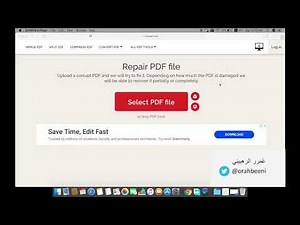 شرح طريقة إصلاح ملفات الـ pdf المعطوبة