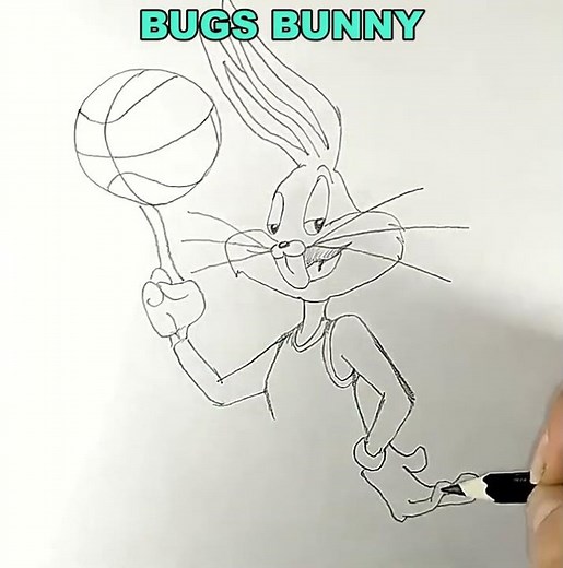 Dibujamos a Bugs Bunny en Space Jam | Dibujos para niños