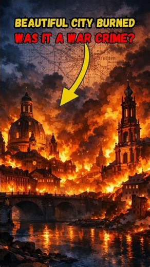 Was the Bombing of Dresden a War Crime? #DresdenBombing #WorldWar2 #HistoryShorts #WarCrime #shorts