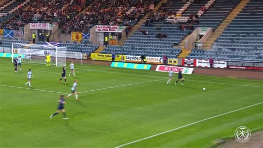 Erin Cuthbert Opens the Scoring! 🏴󠁧󠁢󠁳󠁣󠁴󠁿 Emma Watson cuts back to Erin Cuthbert to finish with a bottom corner strike to open the scoring for Scotland. #SWNT | Scotland National Team