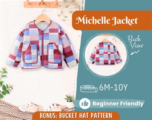 Jacket Sewing Pattern for Kids, Jacket Pattern, Kids Pattern, PDF Pattern, Beginner Pattern, Sewing Pattern Toddlers, Quilted Jacket Pattern - Etsy
