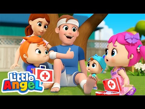 Daddy Got a Boo Boo | Little Angel Kids Songs & Nursery Rhymes