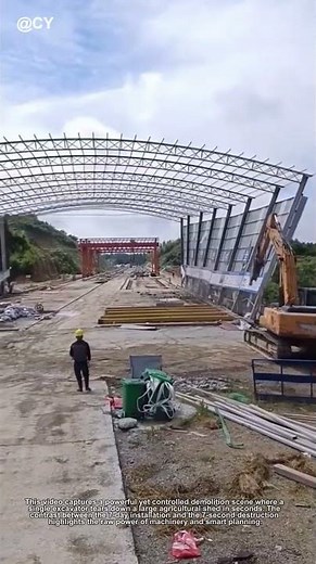 "7 Days to Build, 7 Seconds to Destroy! 😱 Demolishing a Shed with ONE Digger!"