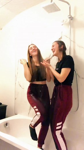 Fun Shower Time with Klajdi and Alina