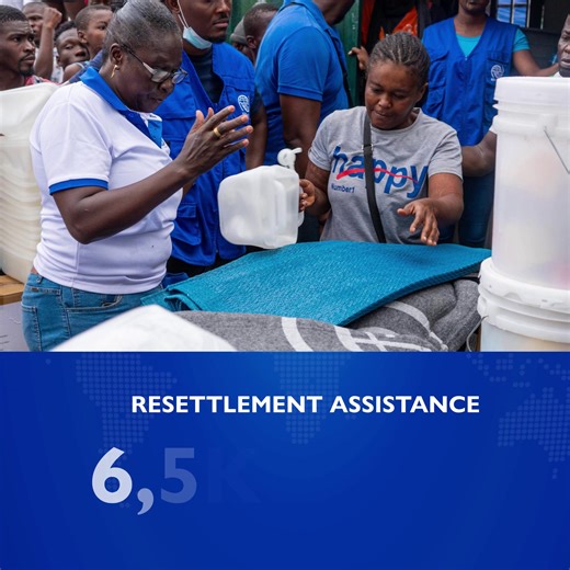 With 1.4M people displaced, humanitarian needs are escalating in #Haiti. In 2025, IOM provided 250,000 people with emergency support. This year demands an even stronger response to help those who need it the most.