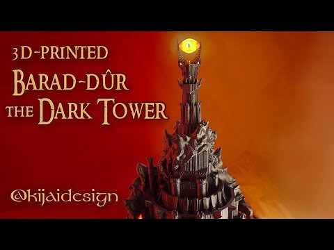 3D-printing timelapse: The Barad-Dûr