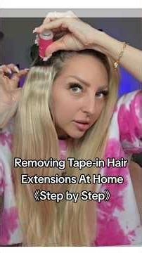 Here's how to remove tape-in hair extensions at home step by step. #removingtapeinhairextensions