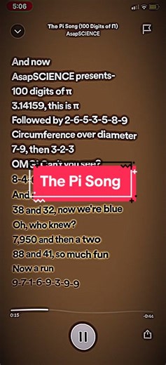 The Pi Song: Discover 100 Digits of Pi