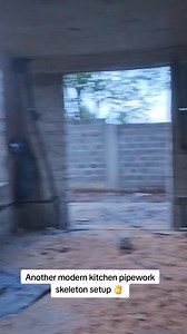 Modern kitchen pipework layout ,#electrical setup for the power outlets . #electricaltips | Jean Elektrik KE