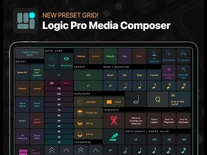 MetaGrid Pro: Logic Pro Media Composer Preset Grid