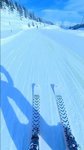 Verbier skiing - Fast end to an itinerary run in Switzerland 🇨🇭 #verbier