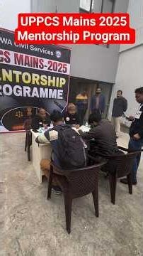 UPPCS Mains 2025-26 Mentorship Program