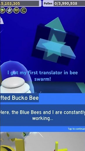 I got my first translator in bee swarm! #roblox