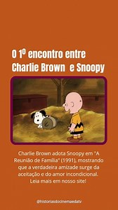551K views · 10K reactions | O primeiro encontro entre Charlie Brown e Snoopy. Leia como foi no site. Link na bio ou nos stories. #peanuts #snoopy #charliebrown #anos80 #cartoon #animation #linus | Histórias do Cinema e da TV por André Azenha | Facebook