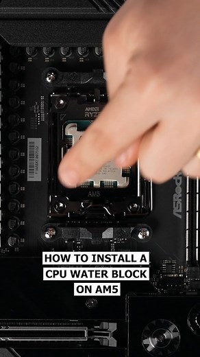 How To install a CPU Water Block on AM5 | #pcbuilding #techtips #pctips | Designs By IFR
