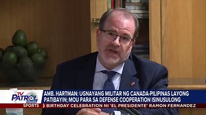 Balak pagtibayin ng Canada ang ugnayang pang-militar nito sa Pilipinas sa gitna ng tensyon sa West Philippine Sea. Kaugnay na ulat: https://news.abs-cbn.com/news/09/27/23/philippines-us-to-hold-joint-naval-drill-with-allies | TV Patrol