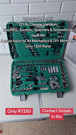 Affordable 121 Piece Tool Kit for Mechanics and DIY