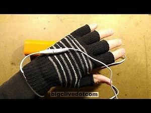 USB powered heated gloves. Test and disassembly.