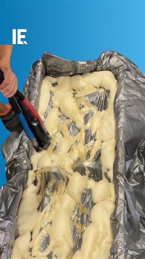 Who needs packing pellets when you've got packing foam that will always fit perfectly? 🎥 miacosmolar / IG | Interesting Engineering