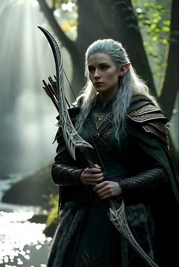 Realistic Female Elf Warrior #aivideo #elf #warrior