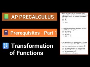 AP Precalculus Prerequisites: Transformations of Functions Explained