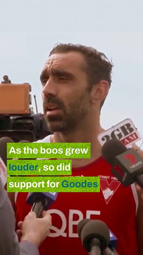 Fans stood in support with Adam Goodes following months of booing after he called out racism. 📺 The Final Quarter | Wednesday March 13 at 8:30pm on NITV or catch up on SBS On Demand | NITV