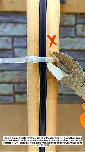 How to Remove a Zip Tie Without Cutting It! Genius Trick You Must Try 🔥