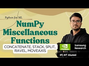 4.10 NumPy Miscellaneous Functions | NumPy in Hindi
