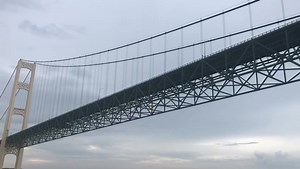 17K views · 959 reactions | Sailing under the Mighty Mac into a mighty headwind! | Interlake Steamship Company | Facebook