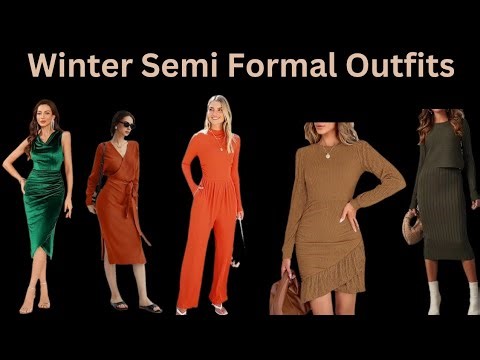 Best Semi Formal Winter Outfits for Women | Monica Fashion Google 