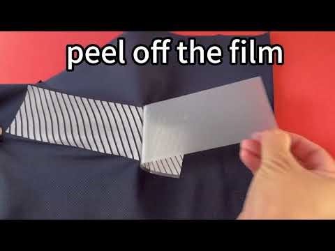 How to use reflective tape on clothe