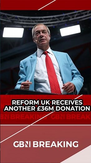 BREAKING: Reform UK has received another £36million donation from a crypto investor