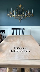29K views · 187 reactions | I love to make Halloween magic at this time of year!!! And this simple spooky table is the perfect way to get your friends together for a fun devilish dinner party! See the details in the comments! #halloweendecor #halloweentablescape #halloweenvibes | The Rural Legend | Facebook