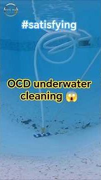 Satisfying Pool Clean-Up: Vacuuming Leaves from Underwater! 💙🍂