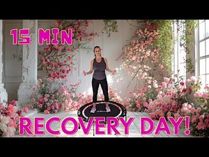 15 Minute Rebounder Recovery Day Workout | Gentle Low Impact Cardio