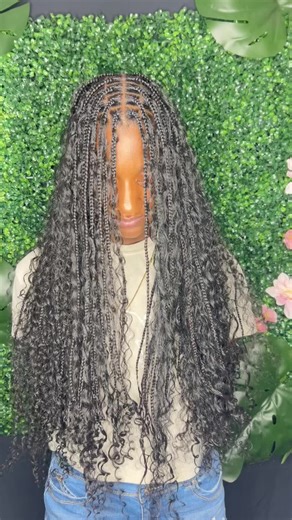 Stunning Knotless Bohemian Braids at the Salon