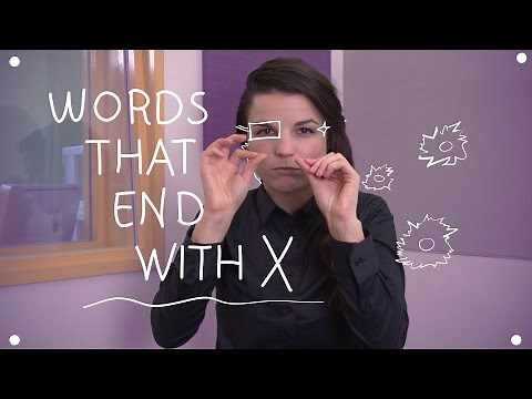 Weekly English Words with Alisha - Words that end with X